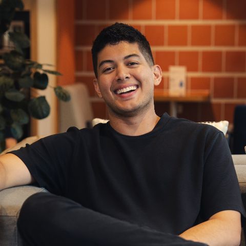 Jonathan Garces, smiling